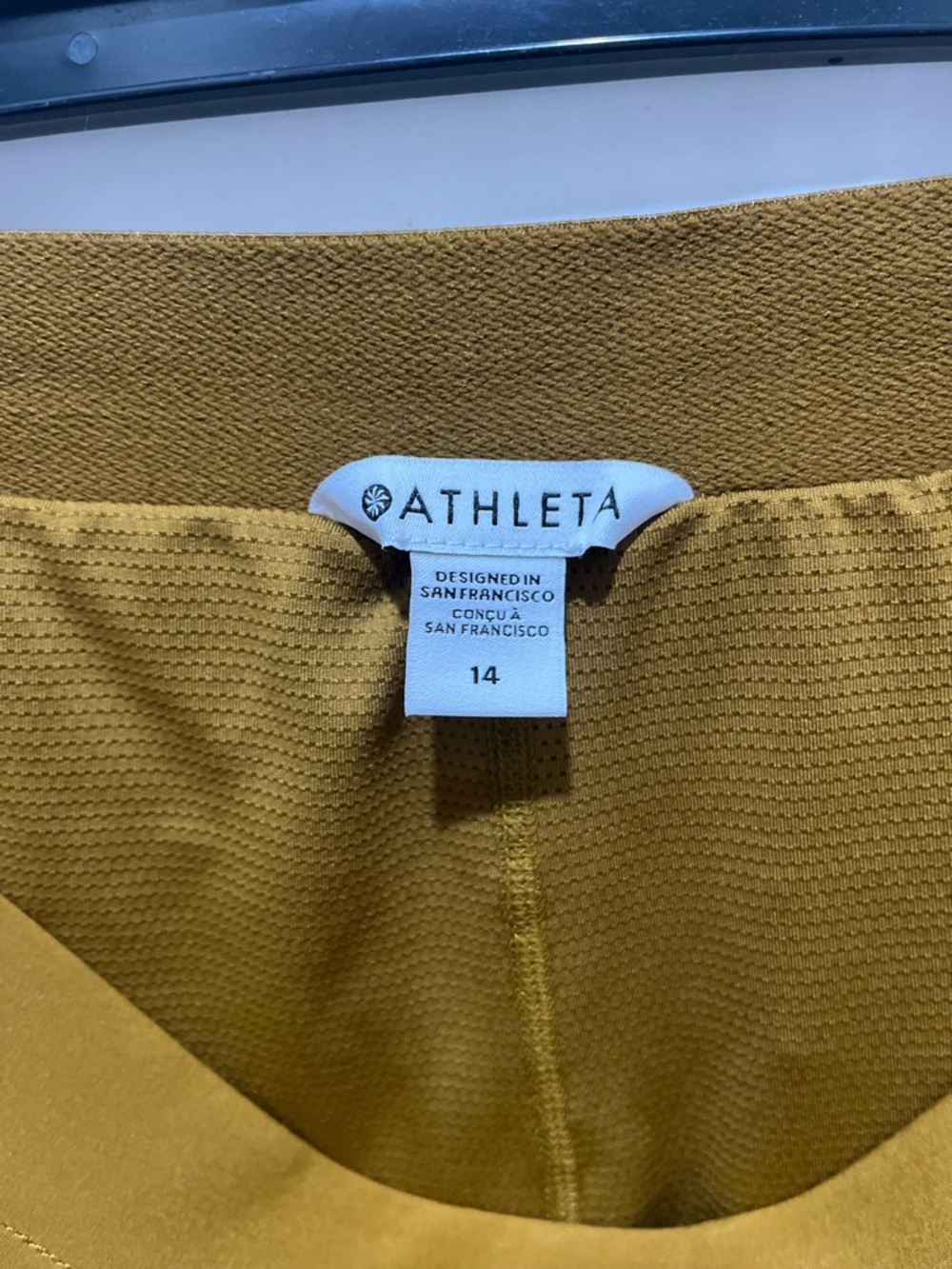 Athleta Mustard Mini Skirt with Pocket Details nwt - Picture 6 of 10